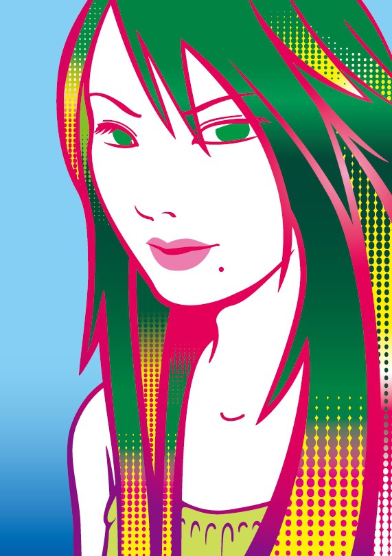 某美容室展示用イラスト