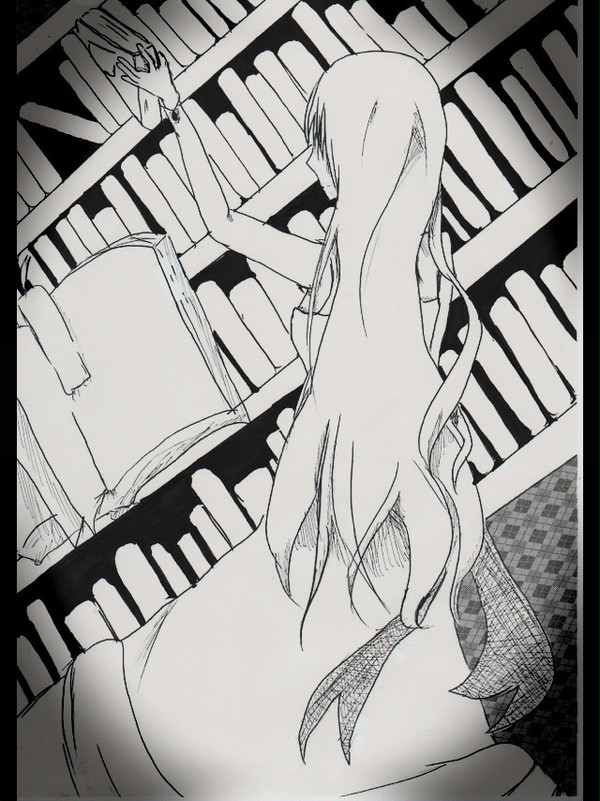 図書館の女