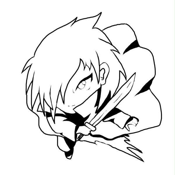 青年剣士(デフォルメ)