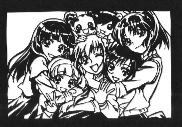 切り絵【ありがとうスマプリ!】