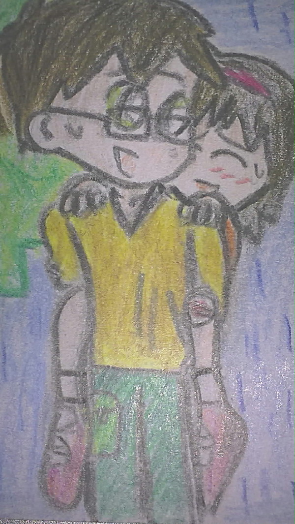 Okumura Yukio with my OC(Gita)