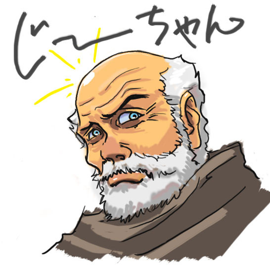じ〜ちゃん（落書き）
