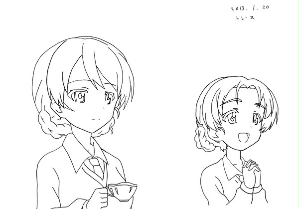 練習2日目　ダージリンさんとオレンジペコちゃん