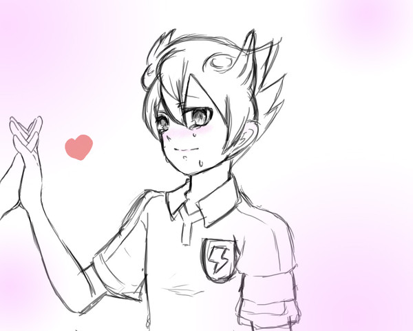 人生初描き天馬