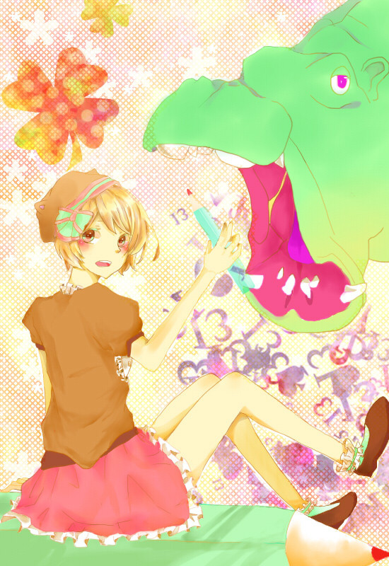 ほわほわカバと一緒にお絵かき