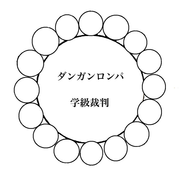 【ダンガンロンパ】学級裁判・座席【素材】