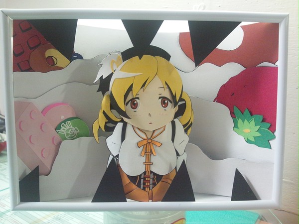 まどかマギカ マミ 切り絵