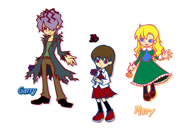 Ibキャラをポップン風に描いてみた
