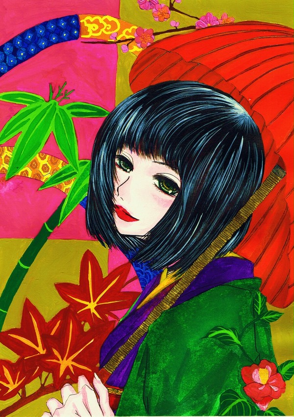 はにかむ