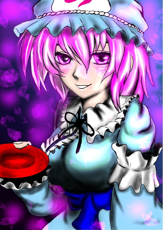 幽々子様描いてみた