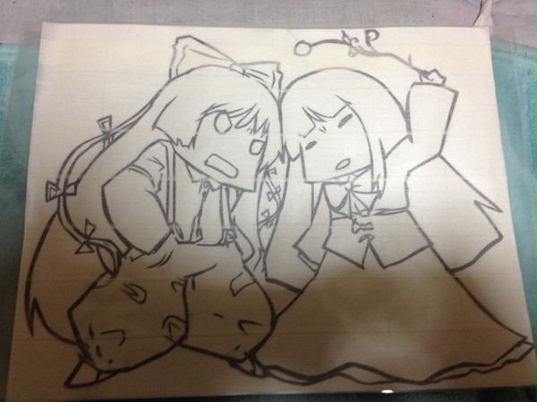 てるもこ　ステッカー