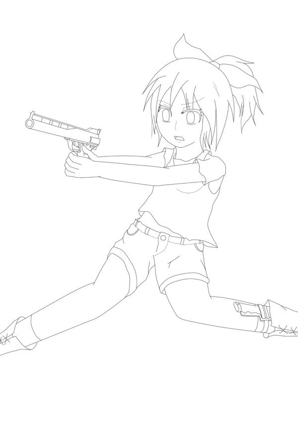 藤堂晴香　(線画)