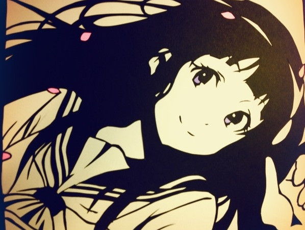 【切り絵】千反田える　氷菓