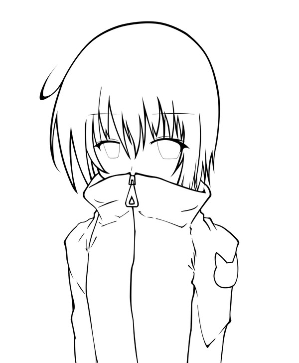 【線画】気まぐれ
