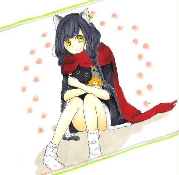 【擬人化】靴下にゃんこ