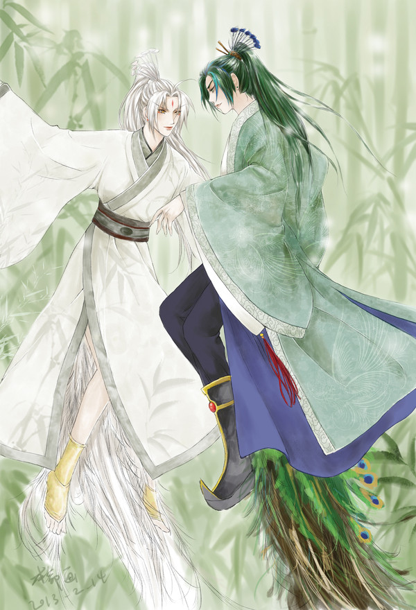 孔雀擬人化