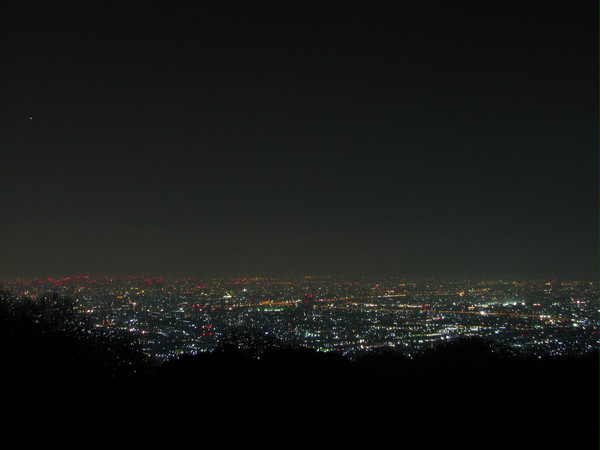 冬空と夜景