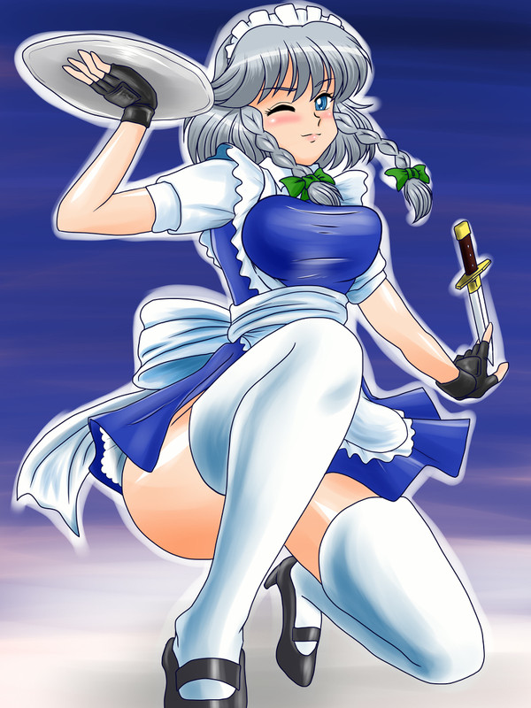 咲夜さん　おっぱい　フトモモ