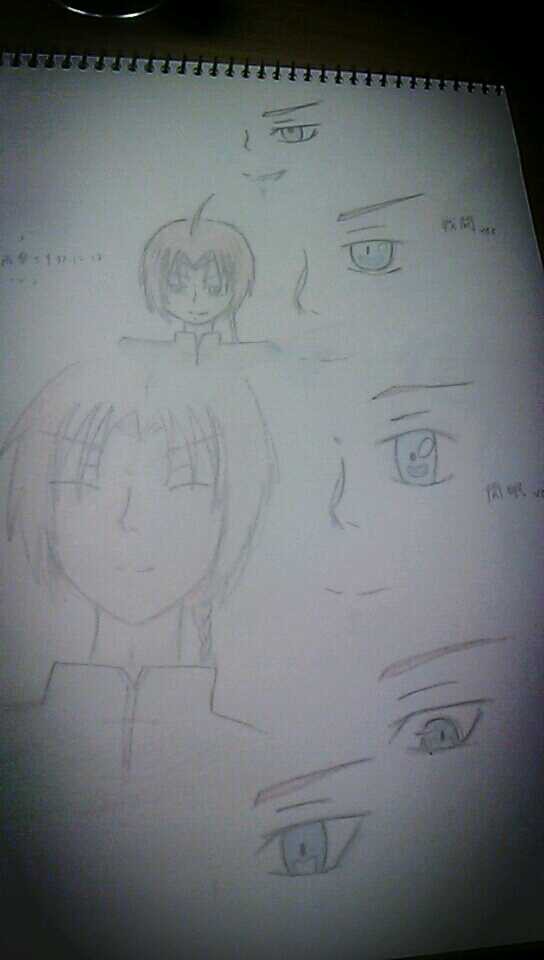 目のパターン落書き
