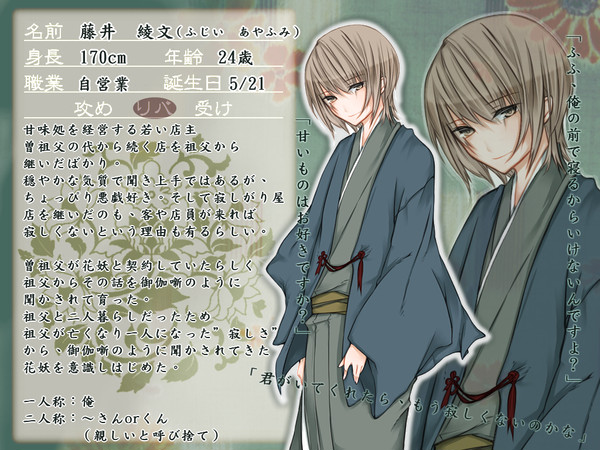【花妖の町】藤井 綾文【人間】