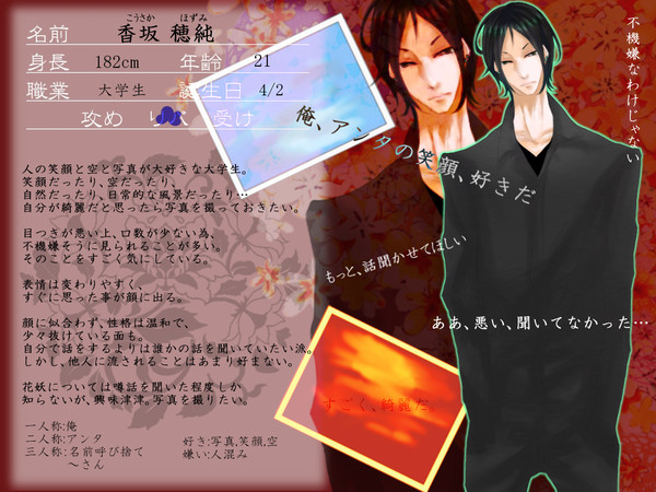【花妖の町】香坂 穂純【人間】