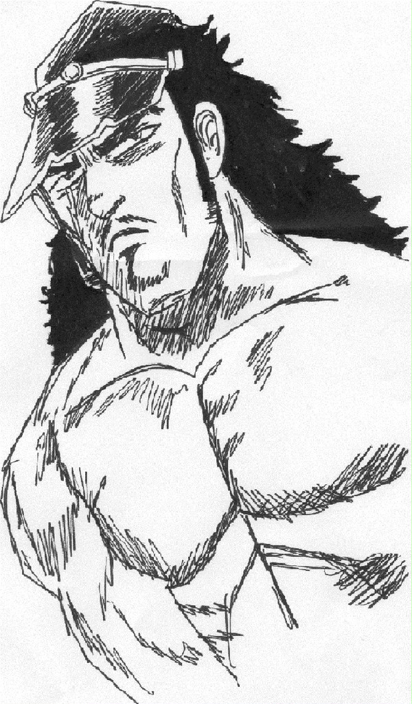 『魁 !! 男塾』の富樫源次を描いてみた