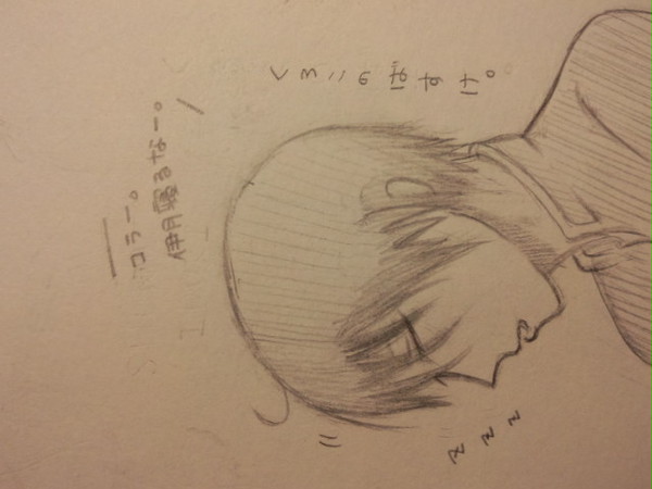 居眠り伊月センパイ。