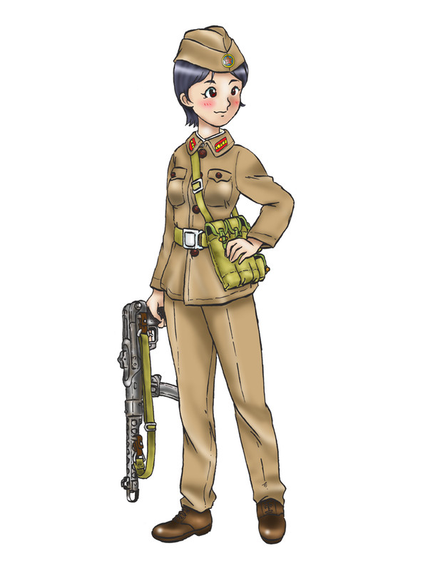 中国 人民解放軍 陸軍 55式軍服