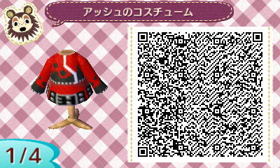 【とび森QRコード】マイデザでアッシュのコスチューム【KOF】