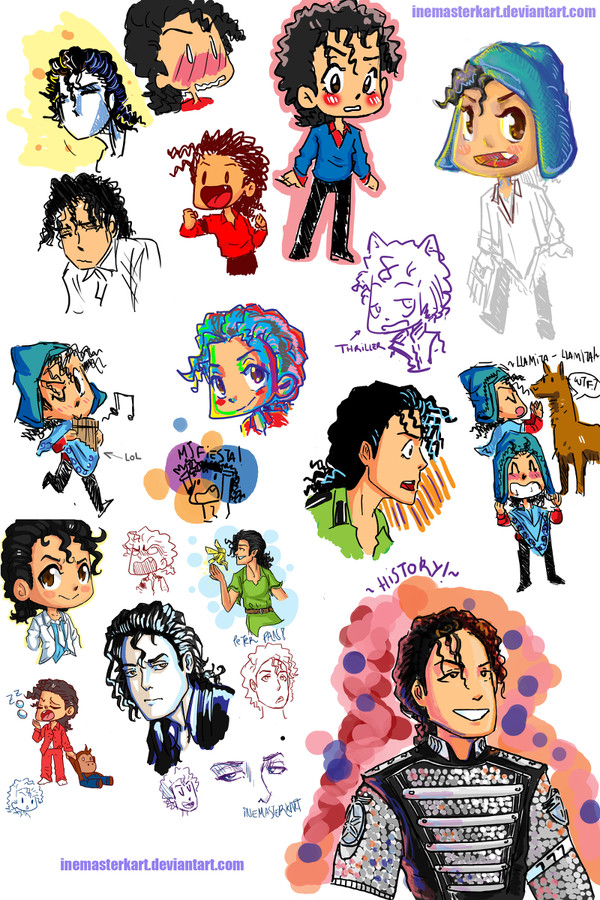 マイケル・ジャクソン mj doodles