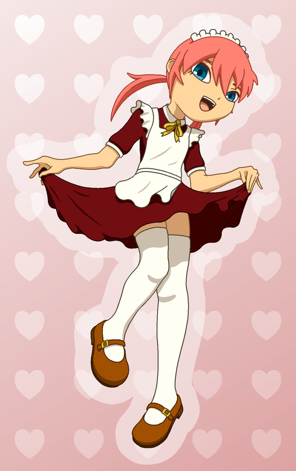 メイドさんになった蘭丸ちゃん