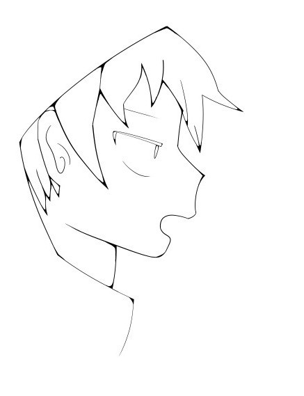 線画…