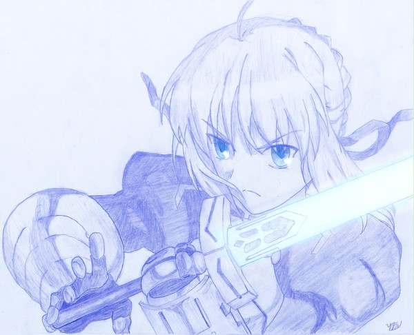 セイバーを描いてみた