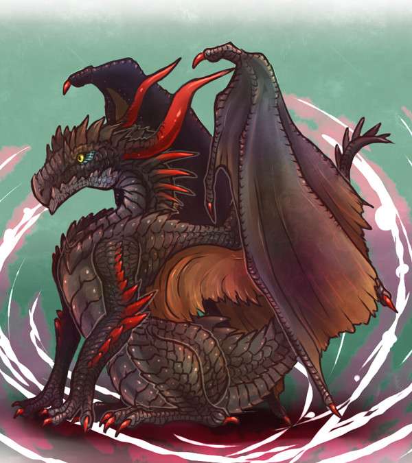 おすわり黒竜