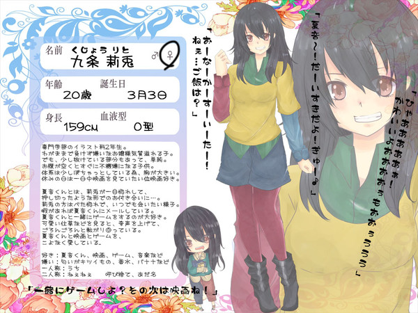 【花澄町】九条莉兎【キャラシ】