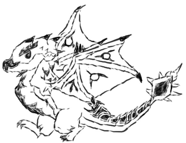 リオレウスマウスで描いてみた