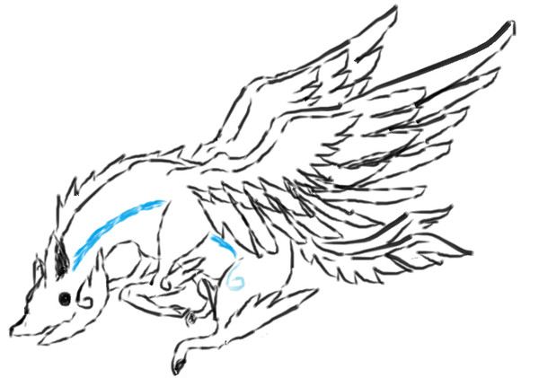 なんとなく描いたペガサス