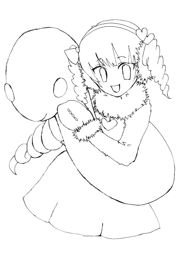 今年の年賀状　下絵。