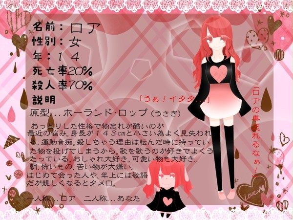【絵師HTF擬人化】参加させていただきます！！！【キャラシ】