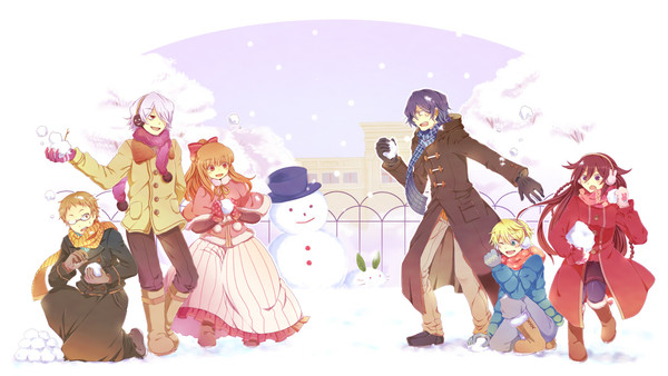 雪遊び