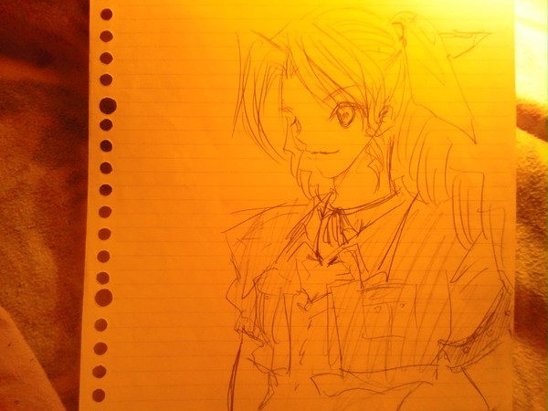 昔描いた一発書き　エアリス