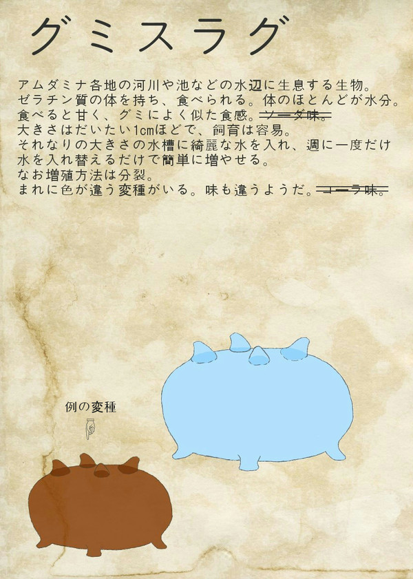 【PFNW】グミスラグ【食料】