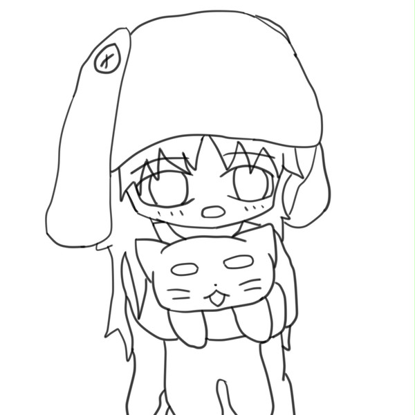 ロリの線画