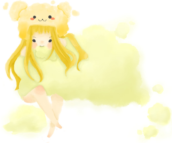 お腹いっぱいの綿菓子