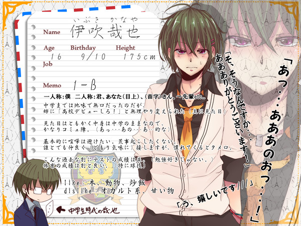 【B学3】伊吹哉也【生徒】