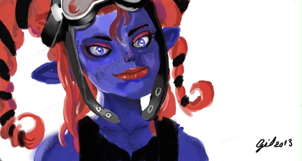 girl blue