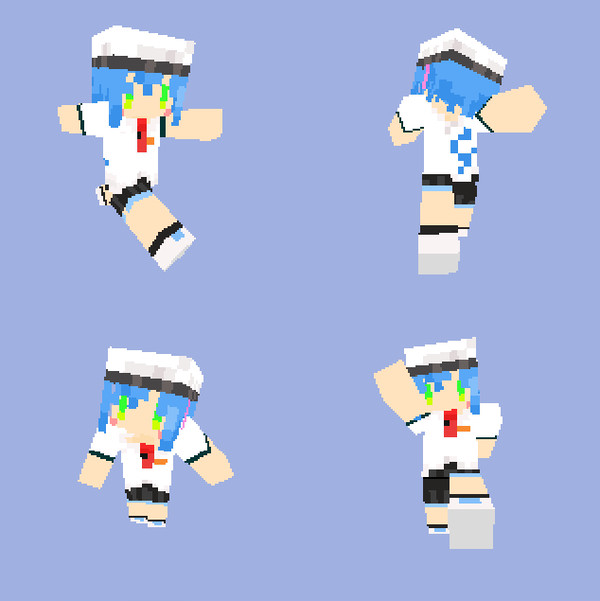 マインクラフト,夏服っぽい子スキン