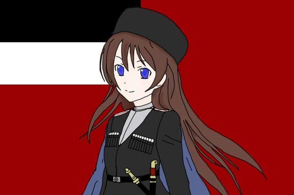 グルジア軍団司令官シャルヴァ・マグラケリゼ少将（萌え化Ver）
