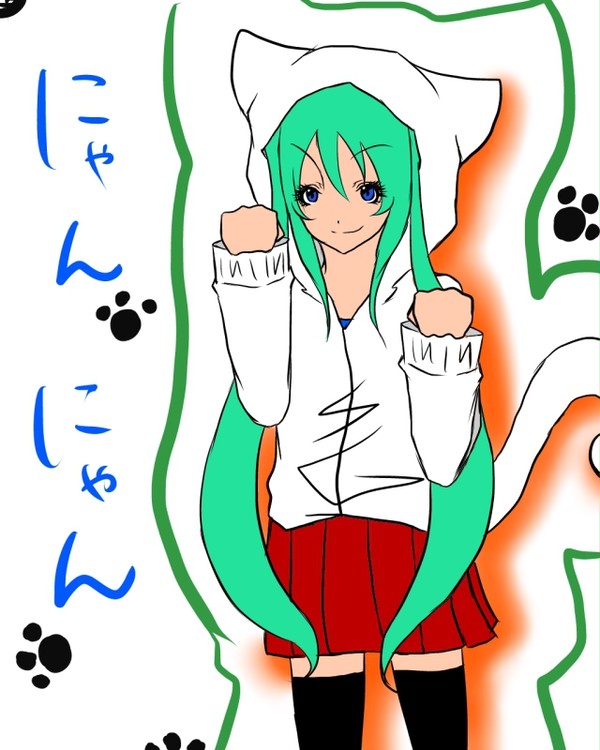 ネコ耳ぱーかー