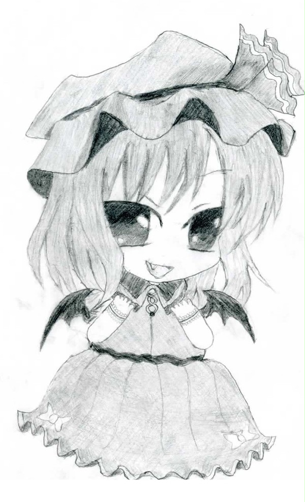 忙しい人のための東方、レミリア書いてみた。